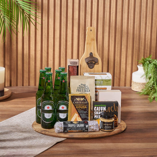 Beer & Cheese Lover's Basket, beer gift, beer, charcuterie gift, charcuterie, Boston delivery