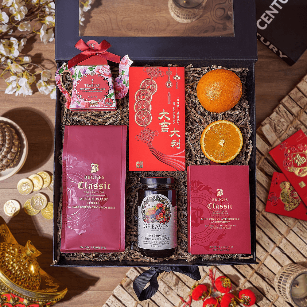 Chinese New Year Coffee & Tea Box, Boston – how the gift is presented