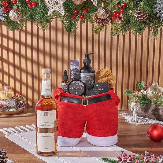 Christmas Liquor & Spa Gift Bag, liquor gift, liquor, spa gift, spa, Christmas gift, Christmas, men's spa gift, men's spa, Boston delivery