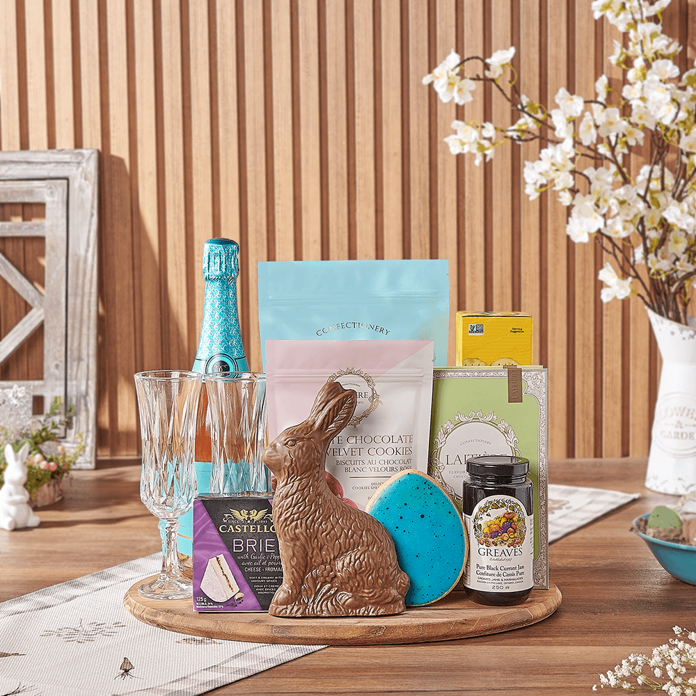 Easter Champagne Sharing Gift, champagne gift, champagne, sparkling wine gift, sparkling wine, chocolate gift, chocolate, easter gift, easter, Boston delivery