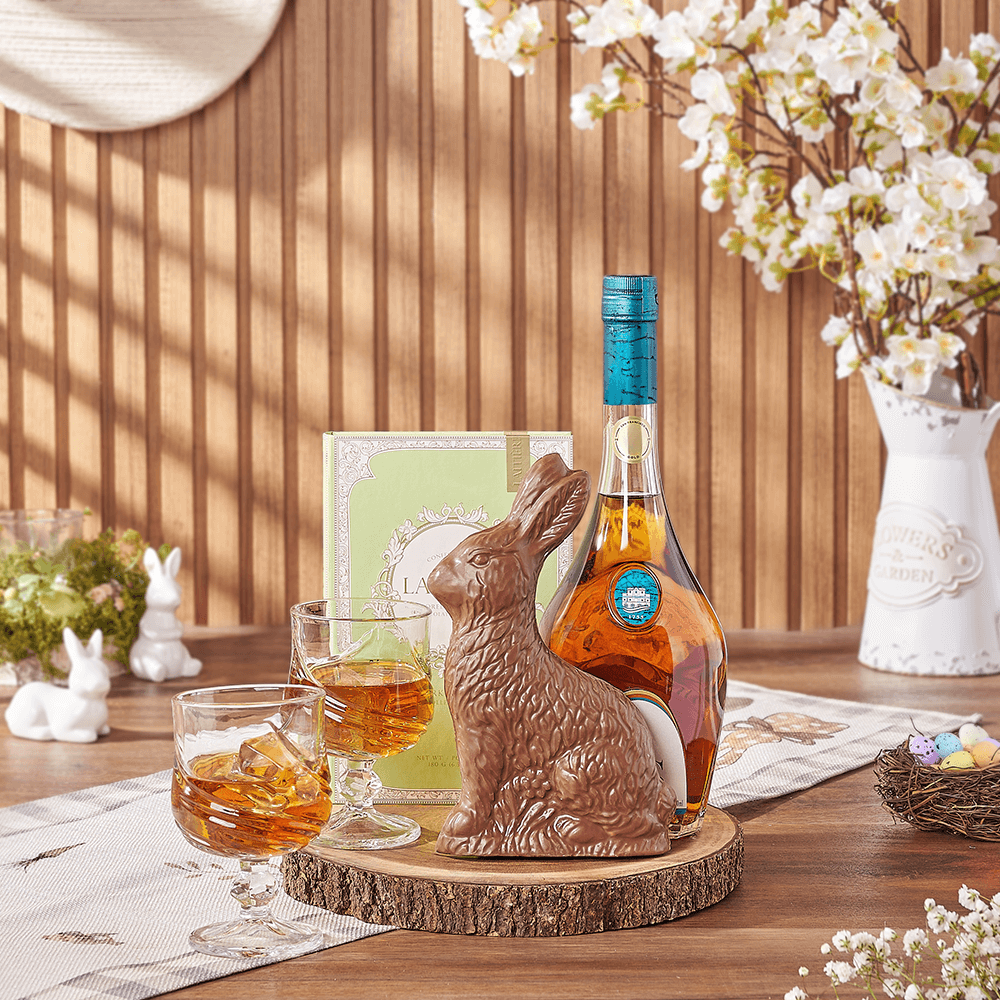 Easter Spirits & Chocolate Gift, easter gift, easter, liquor gift, liquor, chocolate gift, chocolate, Boston delivery