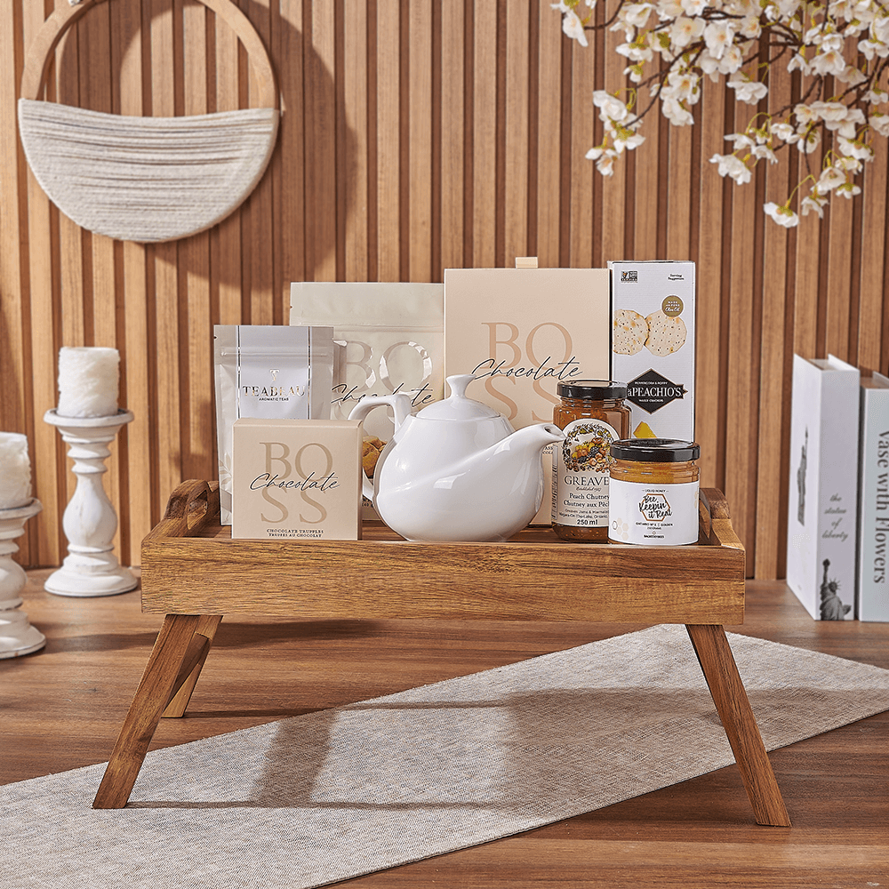 Halal Tea Serving Tray Set – how the gift is presented