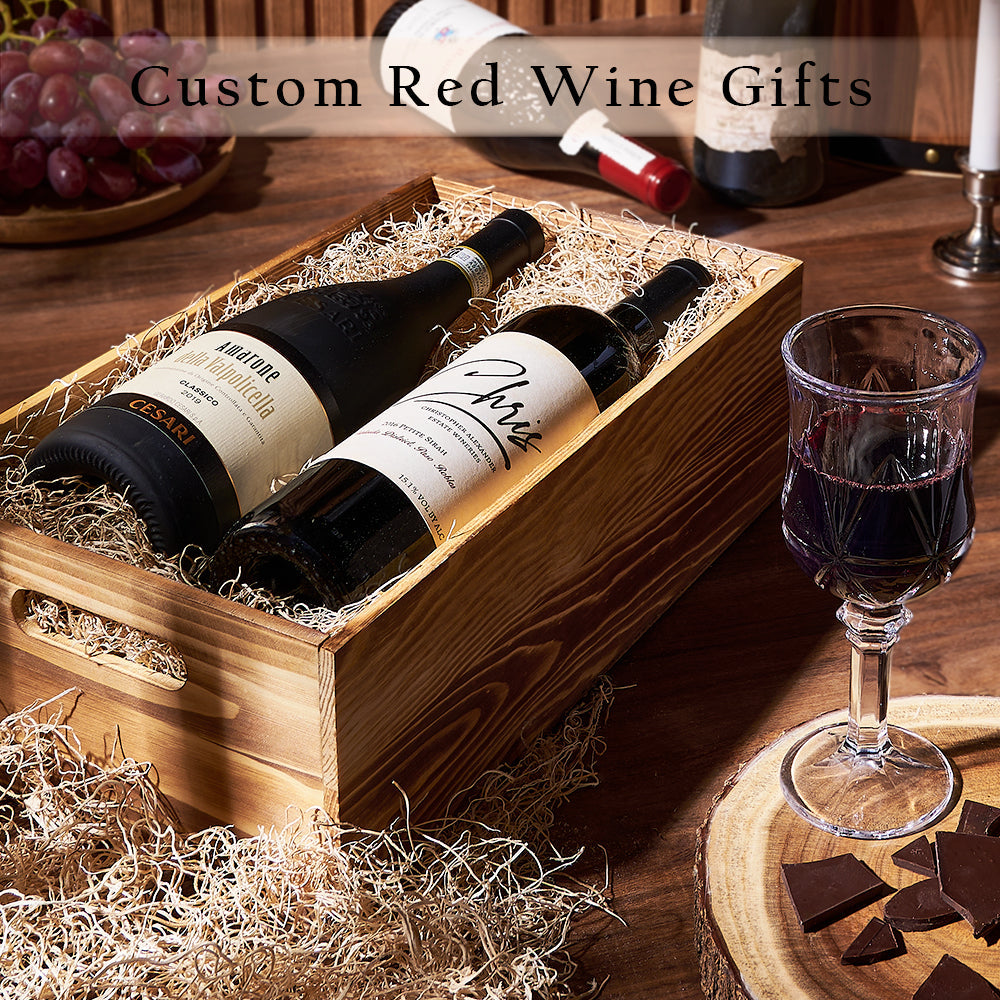 Red Wine Gifts from Boston Baskets - Wine Gift Basket - Boston Delivery