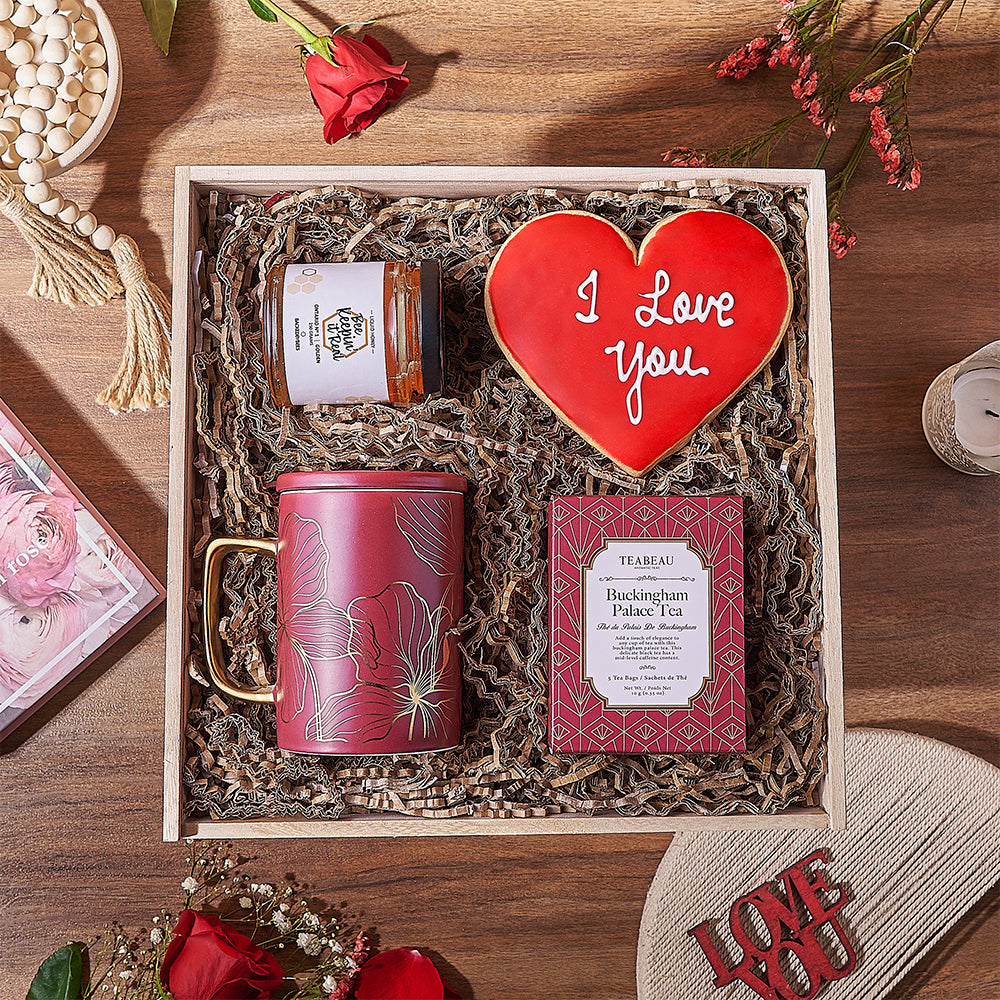 Valentine's Day Tea and Honey Box – how the gift is presented