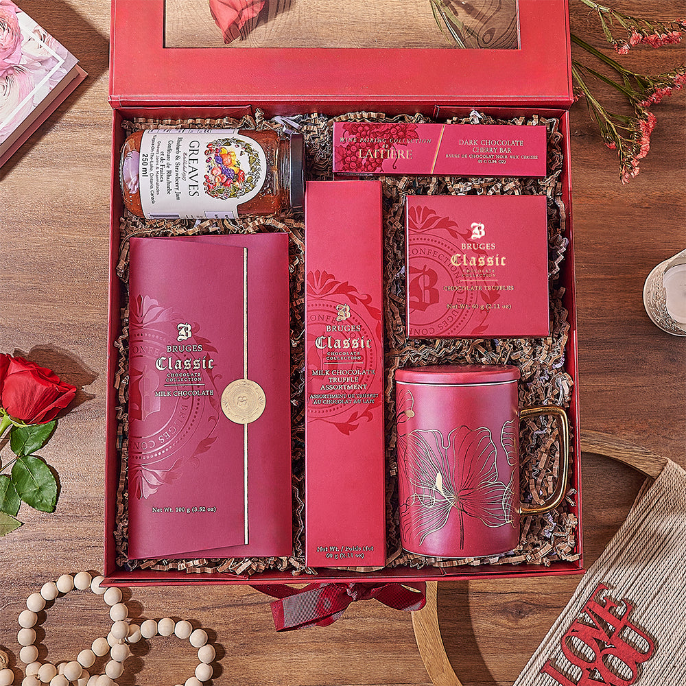 Valentine's Day Chocolate Jam Gift – how the gift is presented