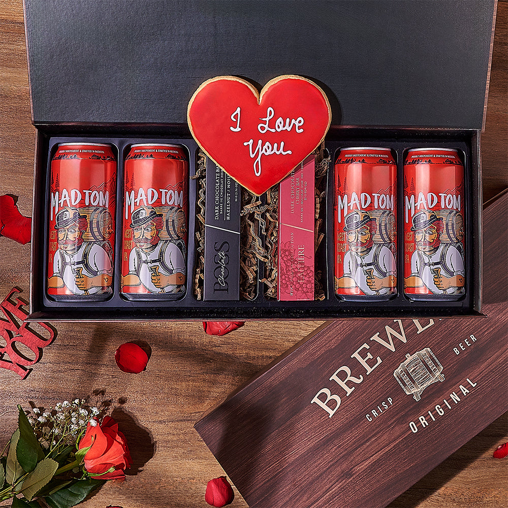 Brewery Valentine’s Day Gift Box from Boston Baskets - Beer Gift Set - Boston Delivery