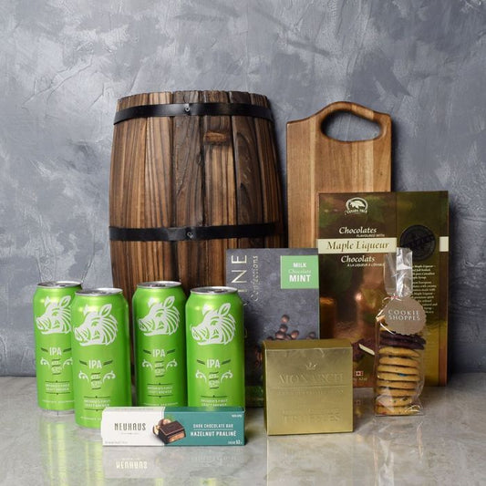 Burlington St. Patrick’s Day Basket from Boston Baskets - Beer Gift Set - Boston Delivery.