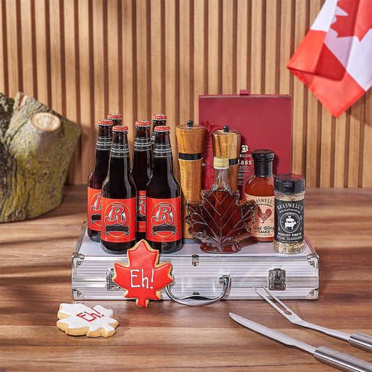 Canada Day Beer & Grill Gift Set from Boston Baskets - Beer Gift Basket - Boston Delivery