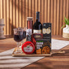 Cheese & Salami Gift Set with Wine from Boston Baskets - Wine Gift Basket - Boston Delivery