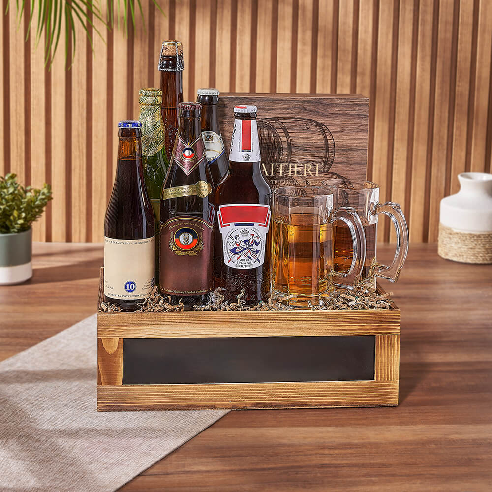 Refined Laitière Bourbon Truffle Beer Gift Basket – how the gift is presented