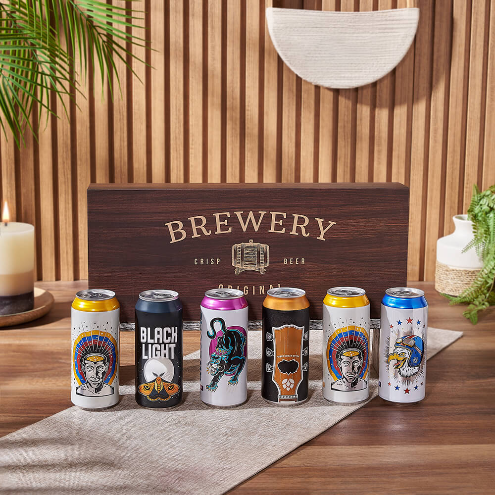 Craft Beer Six-Pack Box – how the gift is presented