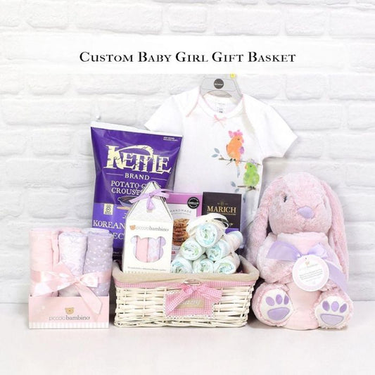 Custom Baby Girl Gift Basket - Boston Baskets - Boston Delivery