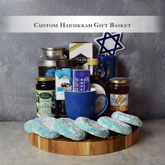 Custom Hanukkah Gift Basket from Boston Baskets - Boston Delivery