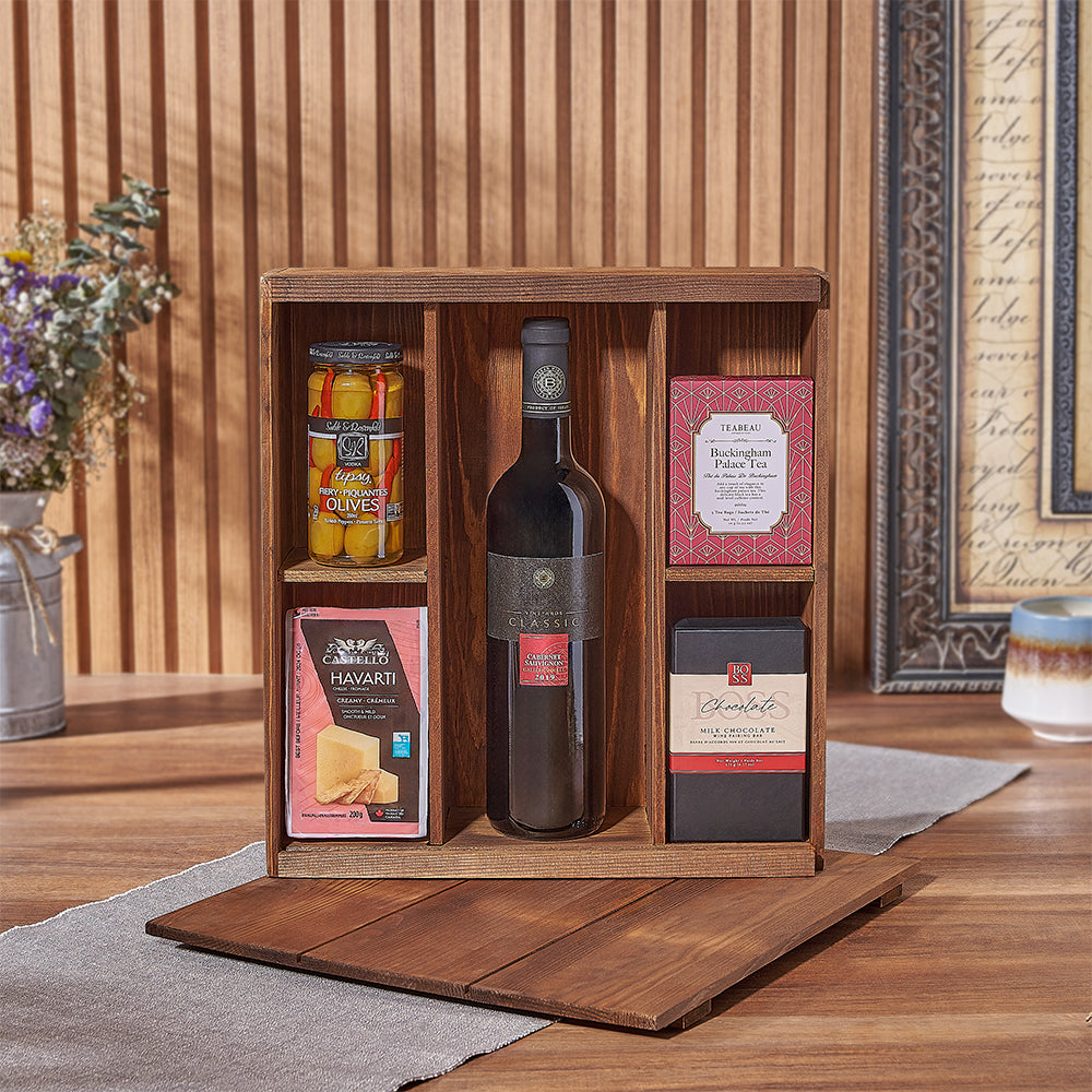 Experience luxury with the Deluxe Kosher Wine Box from Boston basket - Boston delivery 