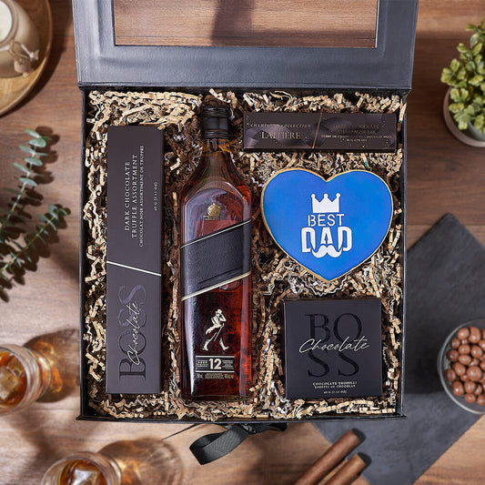 Father’s Day Spirits & Sweets Box, fathers day gift, fathers day, cookie gift, cookie, chocolate gift, chocolate, Boston delivery