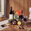 Gourmet Snack & Salmon Gift Set with Wine from Boston Baskets - Wine Gift Basket - Boston Delivery