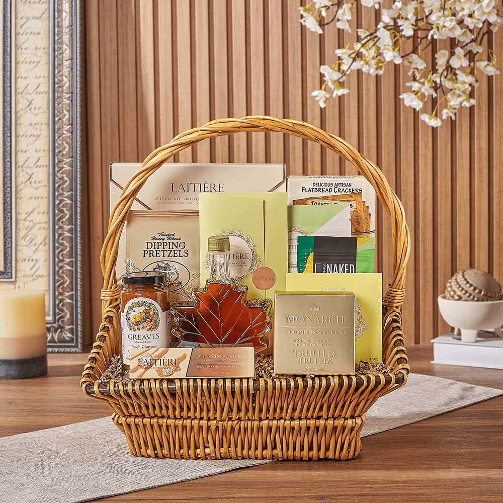 Halal British Wicker Gift Basket – how the gift is presented