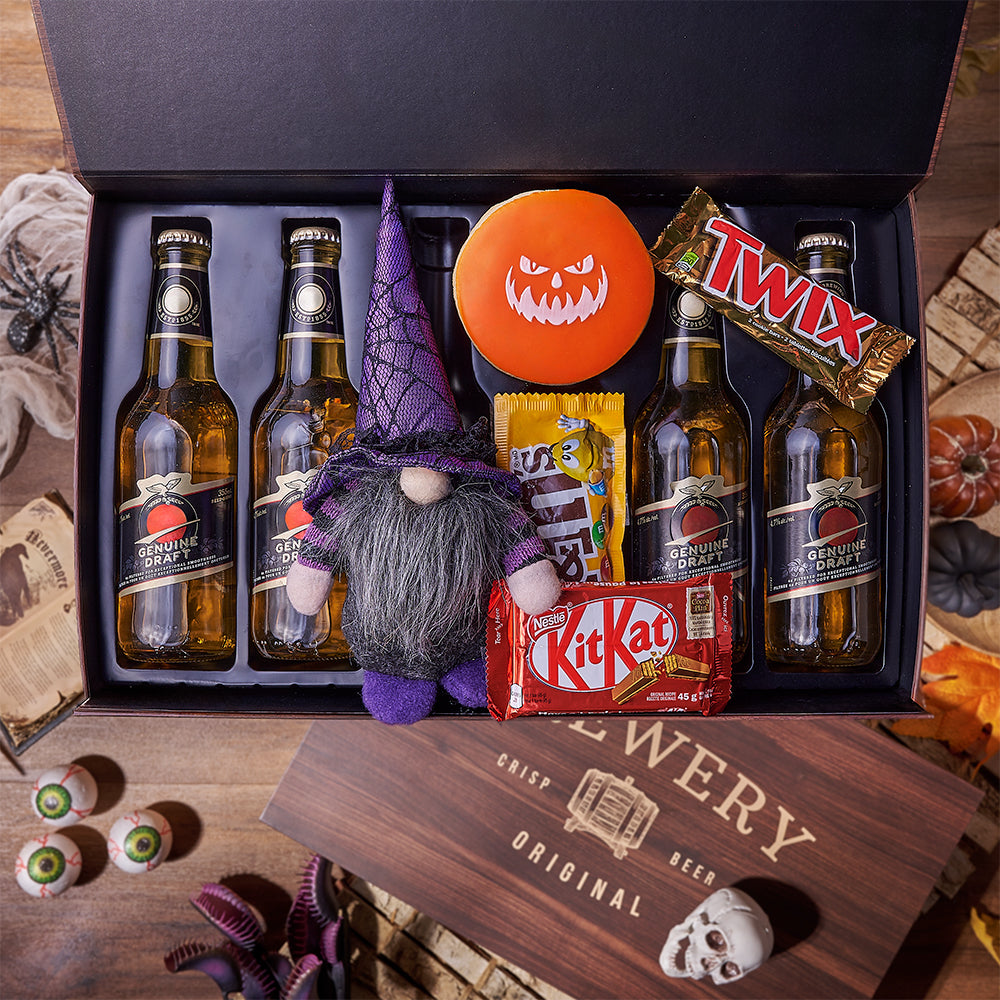 Halloween Candy & Beer Gift, candy gift, candy, beer gift, beer, halloween gift, halloween, Boston delivery