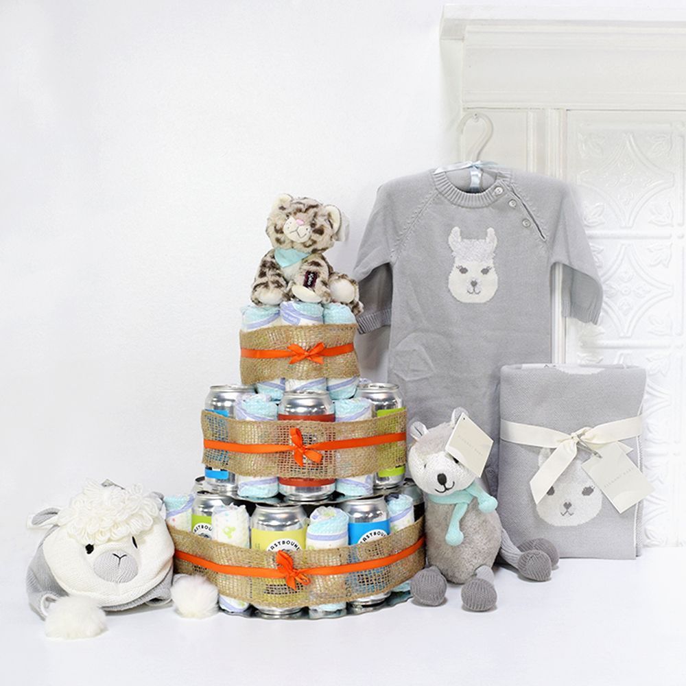 “Huggies & Chuggies” Gift Set from Boston Baskets - Beer Gift Basket - Boston Delivery