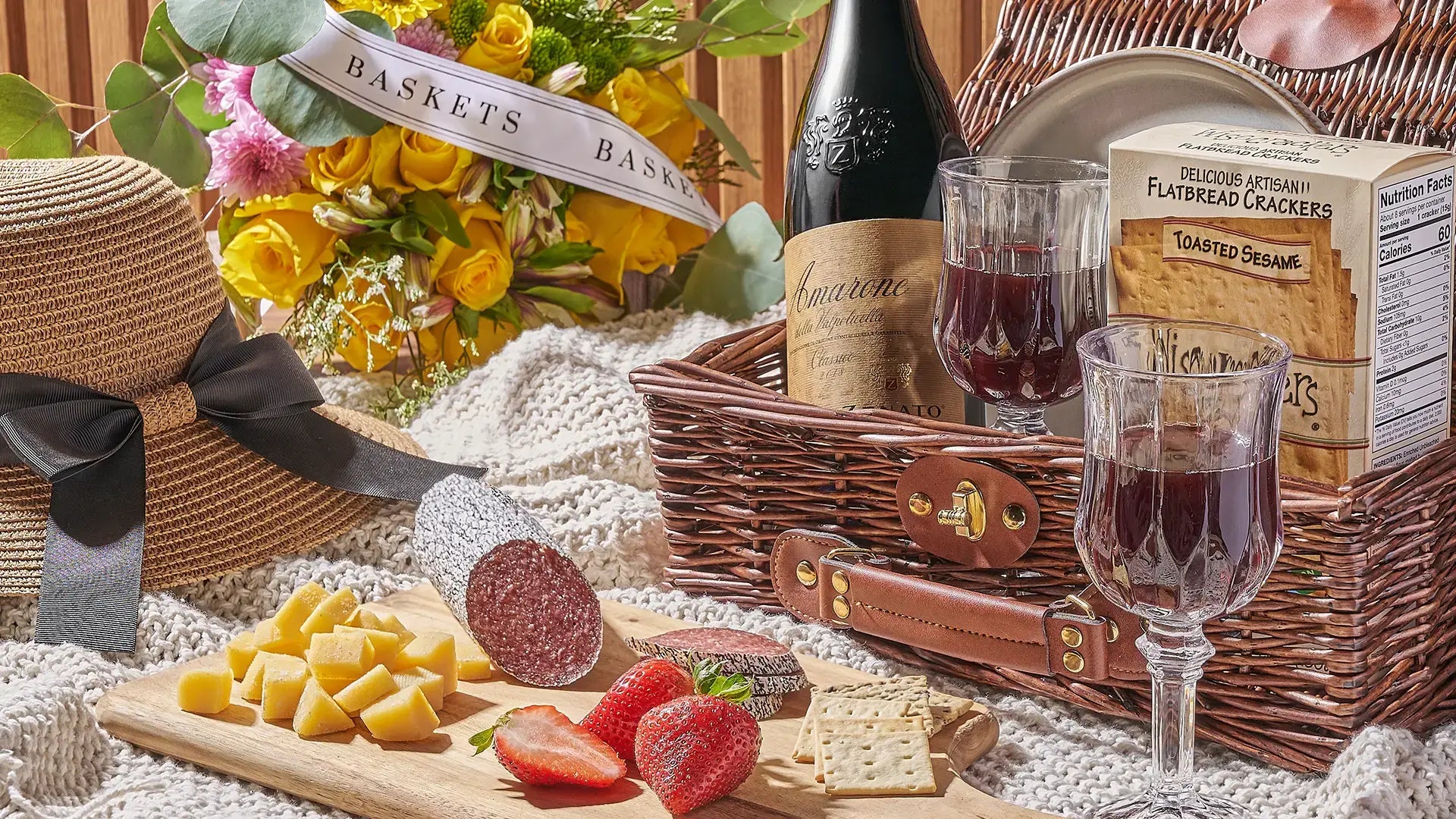 Gift basket prepared for delivery across Massachusetts