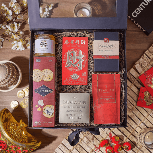 Custom Graduation Gift Baskets - Lucky Tea & Chocolate Gift Box