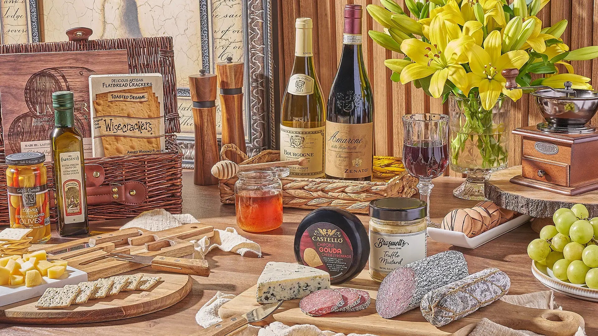 Gift basket prepared for delivery across Massachusetts