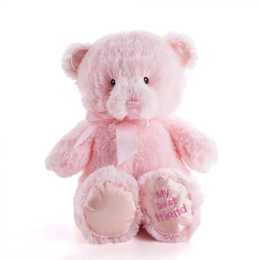 Pink Best Friend Baby Plush Bear - Boston Baskets - Boston Delivery