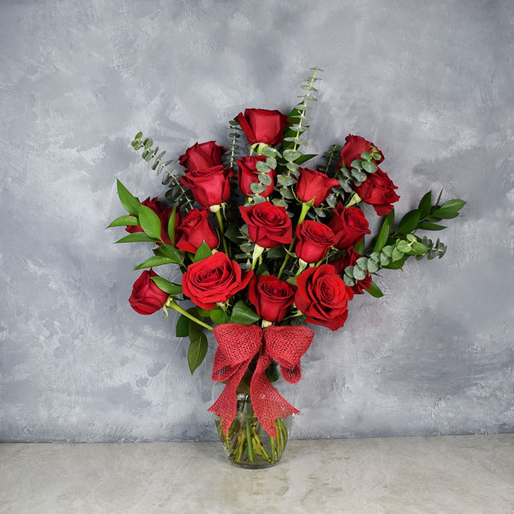 Rosedale Valentine’s Day Vase - Boston Baskets - Boston Delivery