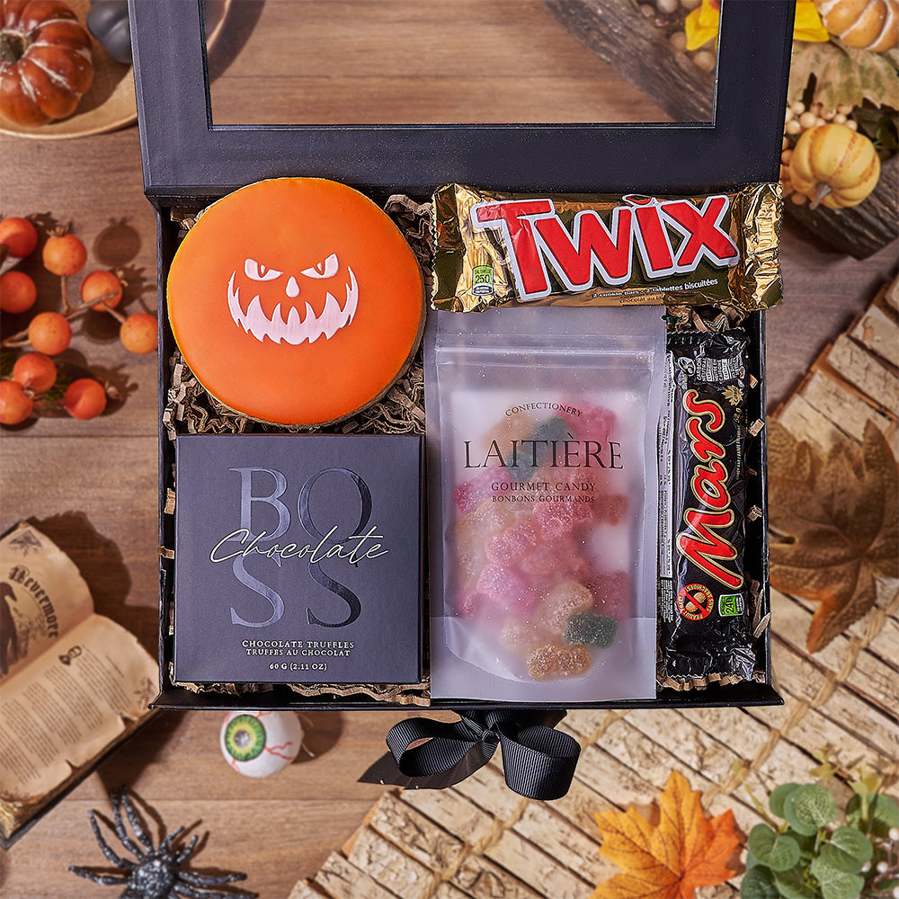 Sweet & Sour Halloween Gift Box, halloween gift, halloween, candy gift, candy, cookie gift, cookie, Boston delivery