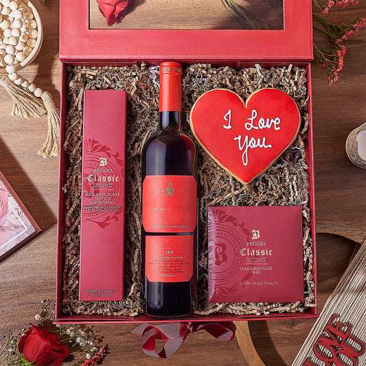 Valentine’s Wine Box – Boston baskets – Boston Delivery