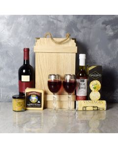 Deluxe Wine & Cheese Crate