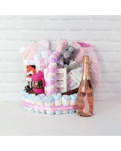Bear Necessities Baby Girl Gift Basket – Boston Gift Baskets