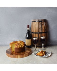 Coffee Cake & Wine Gift Set, wine gift baskets, gourmet gift baskets, gift baskets, gourmet gifts
