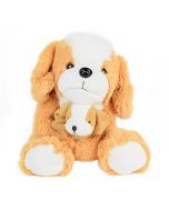 Mom and Puppy Hugging Pair, plush toys, plush gift baskets
