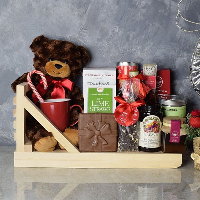 Holiday Tea & Cookies Gift Basket - Christmas Gift Baskets - Canada